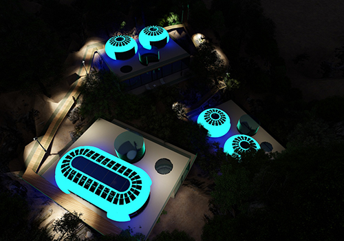 Ecological mobile residential commercial complex